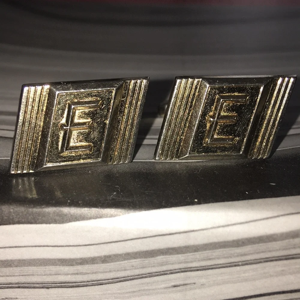 Vintage Hickok USA initial E Cuff links